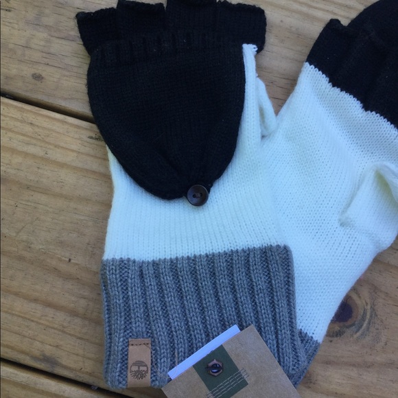 NWT Timberland  Colorblock Knit Mittens Gloves - Picture 8 of 10